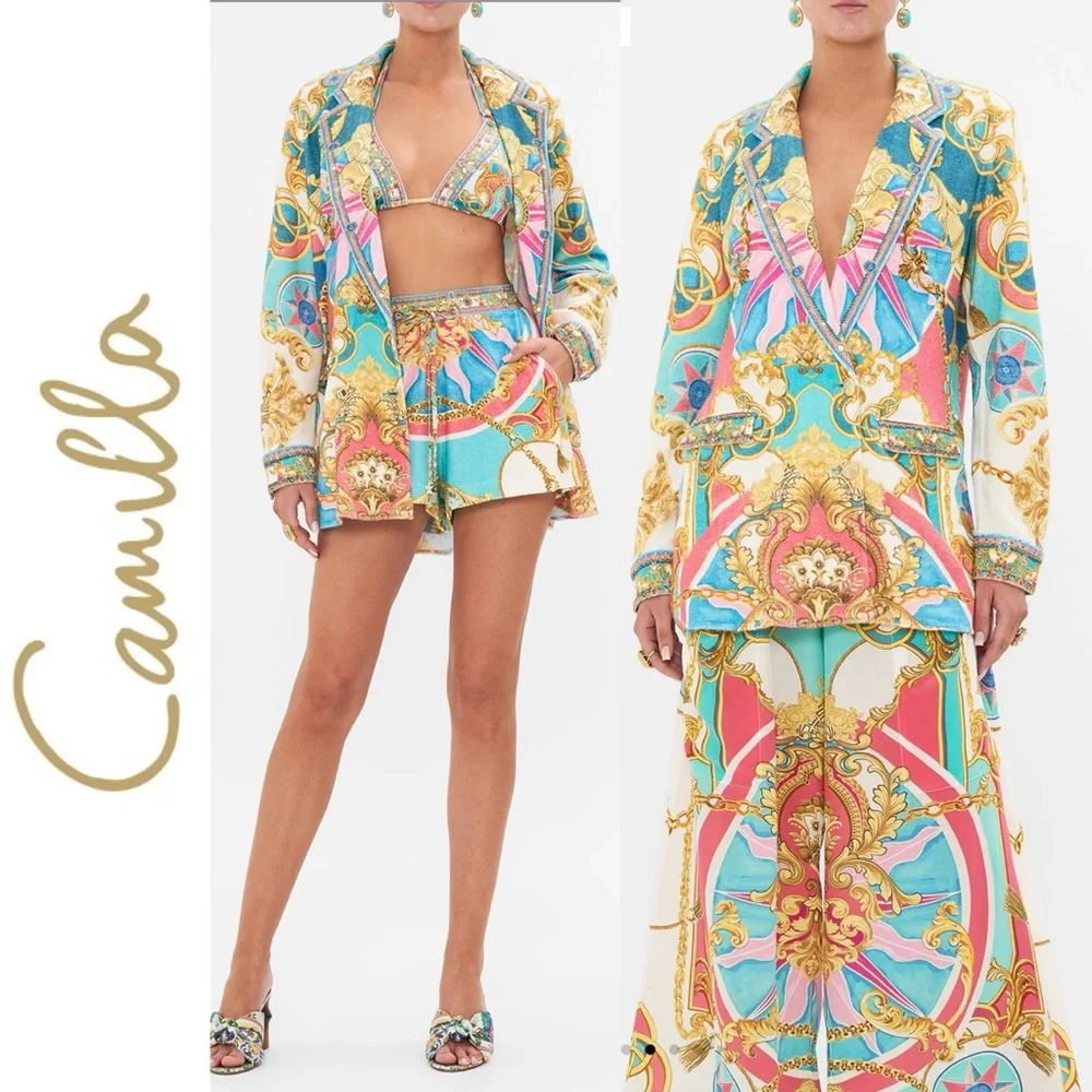 Camilla Double Breasted Soft Sail Away With Me Jacket S - Picture 3 of 15